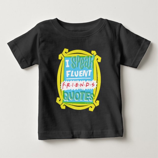 T-shirt Pour Bébé Je parle des devis Fluent FRIENDS™ - Peephole (Devant)