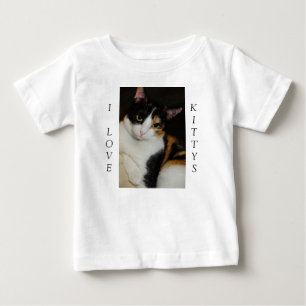 T-shirt Pour Bébé Je Passe Juste Autour De Moi J'Aime Kittys
