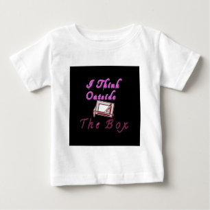 T-shirt Pour Bébé Je pense à l'extérieur de la boîte ZA.