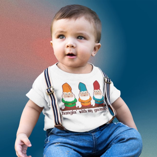 T-shirt Pour Bébé Je Pense À Mes Gnomes (Créateur téléchargé)