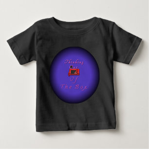 T-shirt Pour Bébé Je pense en dehors de la boîte.