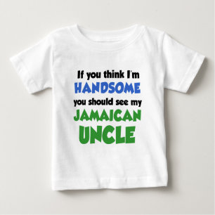 T-shirt Pour Bébé Je pense être un beau oncle jamaïcain