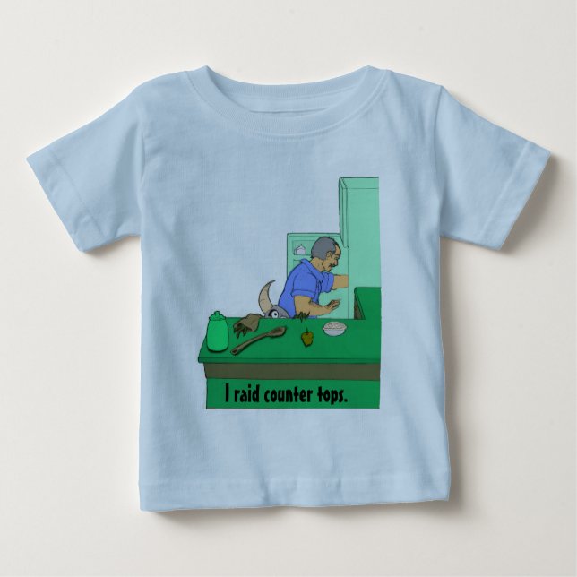 T-shirt Pour Bébé Je pille des plans de travail (Devant)