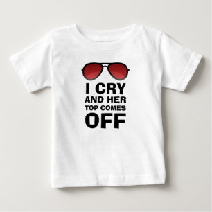 T-shirt Pour Bébé Je pleure   Bébé drôle   Bébé pleure   Pleurs