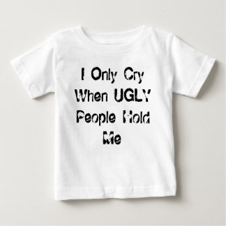 T-shirt Pour Bébé Je Pleure Seulement Quand Les Gens Me Tiennent