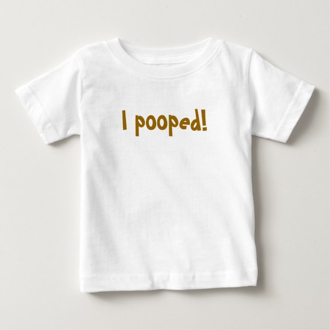 T-shirt Pour Bébé Je pooped ! (Devant)