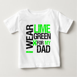 T-shirt Pour Bébé Je porte le ruban de vert de chaux pour mon