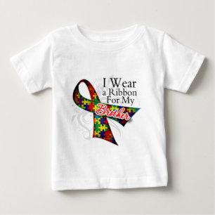 T-shirt Pour Bébé Je porte un ruban pour mon frère - Sensibilisation