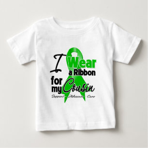 T-shirt Pour Bébé Je porte un ruban vert pour mon cousin