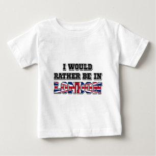 T-shirt Pour Bébé Je Préférerais Être À Londres