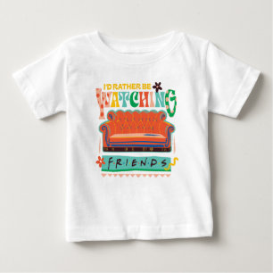 T-shirt Pour Bébé Je préférerais regarder FRIENDS™ Graphique vibrant
