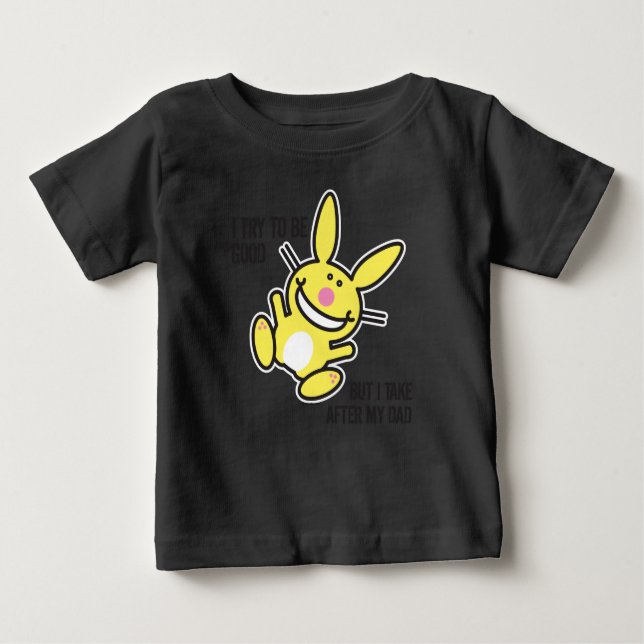 T-shirt Pour Bébé Je prends mon père (Devant)