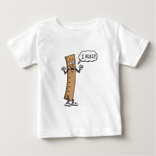 T-shirt Pour Bébé Je règne Règle de dessin animé