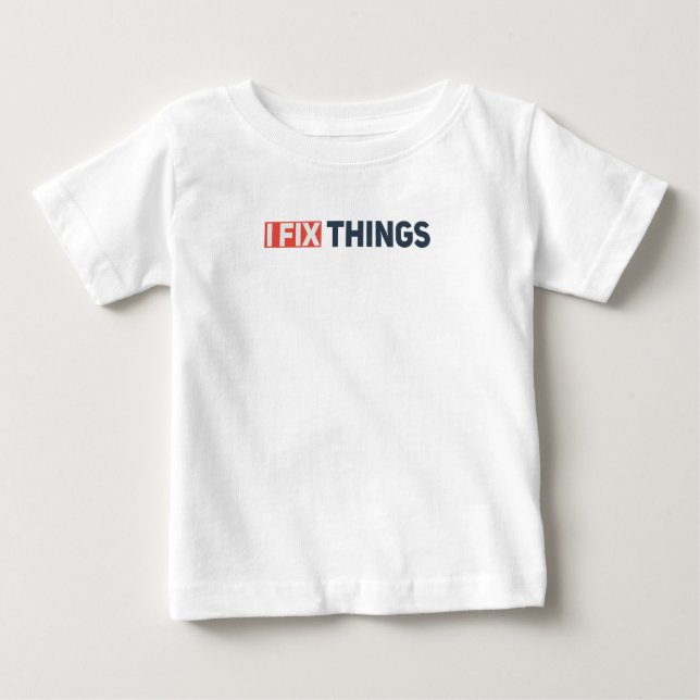 T-shirt Pour Bébé Je répare les choses (Devant)