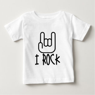 T-shirt Pour Bébé Je Rock !