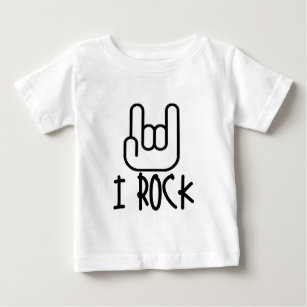 T-shirt Pour Bébé Je Rock !
