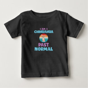 T-shirt Pour Bébé Je Suis 2 Chihuahua Passé Amoureuse Normale de Chi