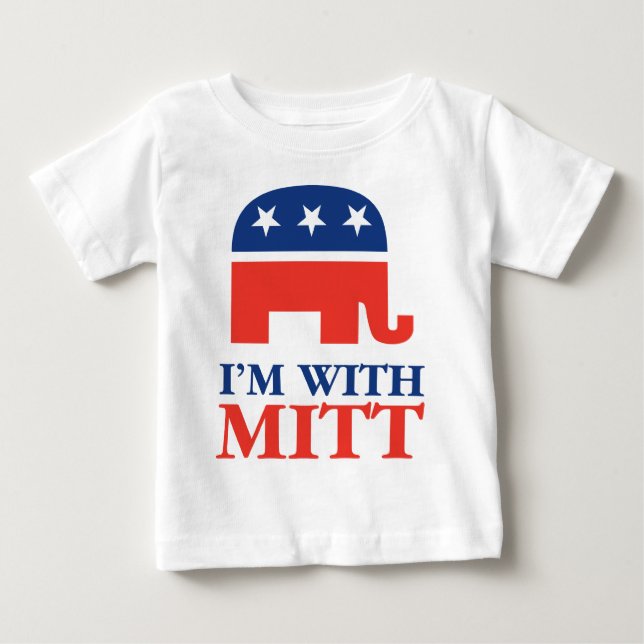 T-shirt Pour Bébé Je suis avec le gant (Devant)