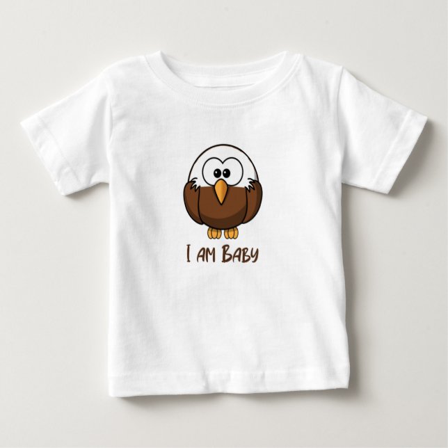 T-shirt Pour Bébé Je suis Baby Eagle (Devant)