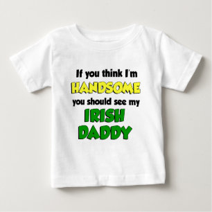 T-shirt Pour Bébé Je suis beau papa irlandais