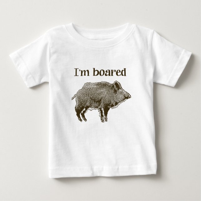T-shirt Pour Bébé Je suis Boared (Devant)