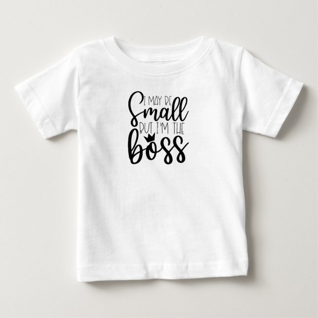 T-shirt Pour Bébé Je suis Boss Funny (Devant)