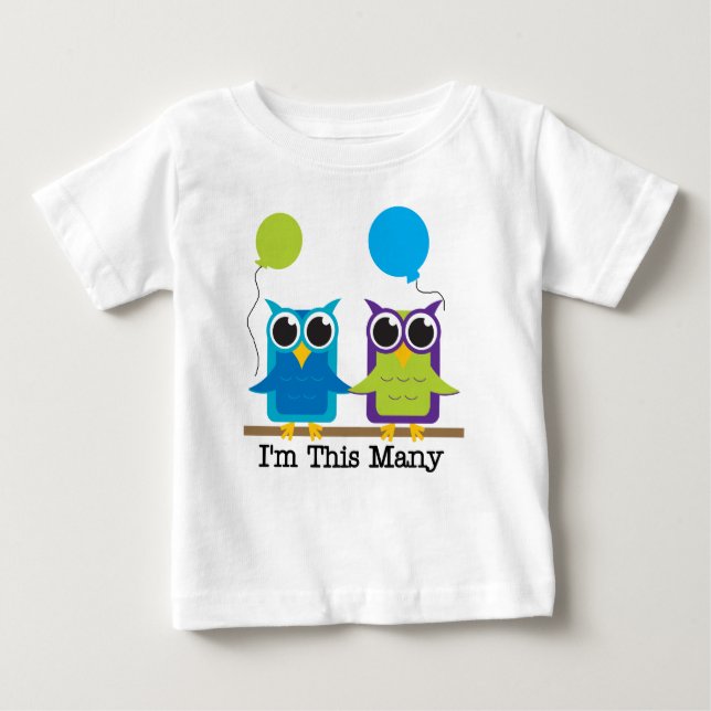 T-shirt Pour Bébé Je suis ces beaucoup - deux ! (Devant)