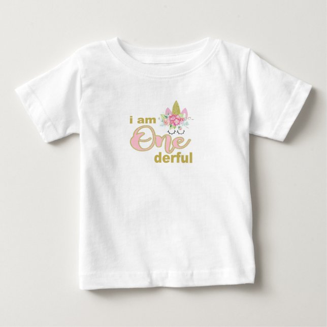 T-shirt Pour Bébé Je suis chemise onederful d'anniversaire de enfant (Devant)