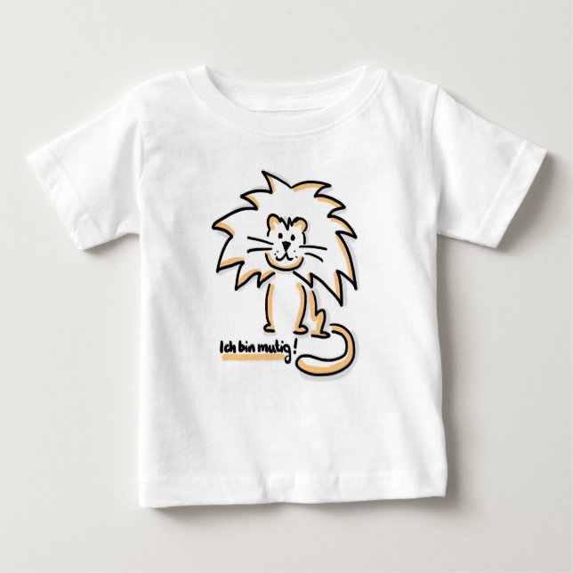 T-shirt Pour Bébé Je suis courageux (Devant)