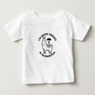 T-shirt Pour Bébé Je suis de la laine en badminton