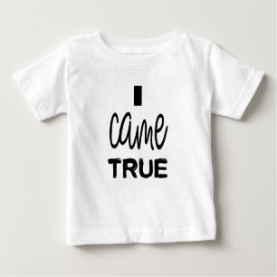 T-shirt Pour Bébé Je suis devenu vrai mère et fils fille