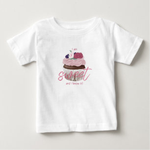 T-shirt Pour Bébé Je suis doux et je le connais Cupcake