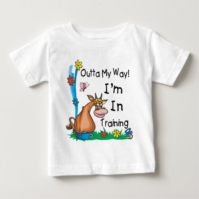 T-shirt Pour Bébé Je suis en formation (Devant)