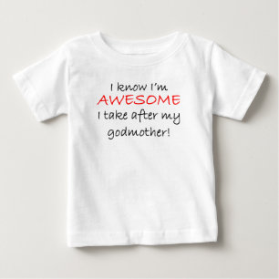 T-shirt Pour Bébé Je suis impressionnant je prends après ma marrain