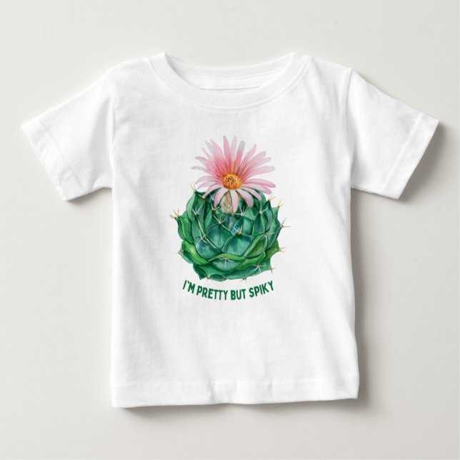 T-shirt Pour Bébé Je suis jolie mais pointilleuse (Devant)