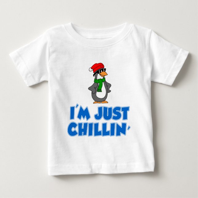 T-shirt Pour Bébé Je suis juste Chillin' (Devant)