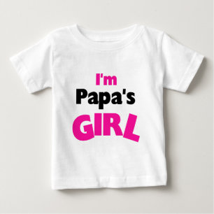 T-shirt Pour Bébé Je suis la fille à Papa