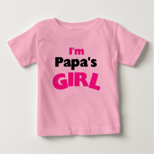 T-shirt Pour Bébé Je suis la fille à Papa