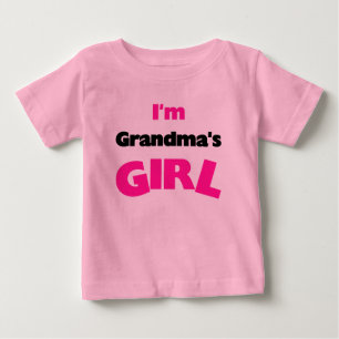 T-shirt Pour Bébé Je suis la fille de grand-mère