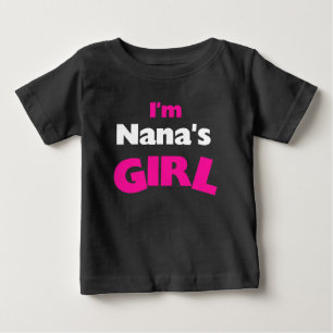 T-shirt Pour Bébé Je suis la fille de Nana