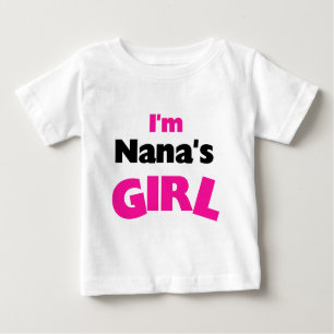 T-shirt Pour Bébé Je suis la fille de Nana