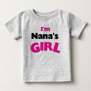 T-shirt Pour Bébé Je suis la fille de Nana