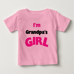 T-shirt Pour Bébé Je suis la fille du grand-papa