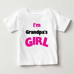 T-shirt Pour Bébé Je suis la fille du grand-papa