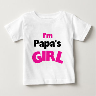 T-shirt Pour Bébé Je suis la fille du papa