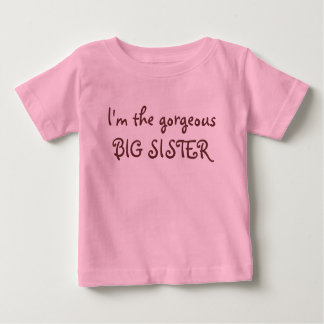 T-shirt Pour Bébé Je suis la GRANDE SOEUR magnifique