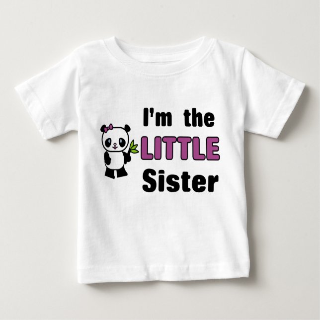 T-shirt Pour Bébé Je suis la petite soeur (Devant)