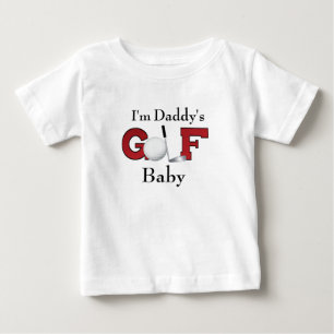 T-shirt Pour Bébé Je suis le bébé du golf du papa