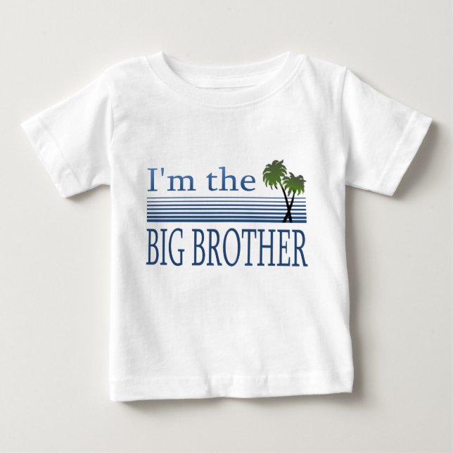 T-shirt Pour Bébé Je suis le Big Brother (Devant)