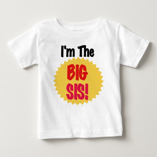 T-shirt Pour Bébé Je suis le Big Sis (Devant)